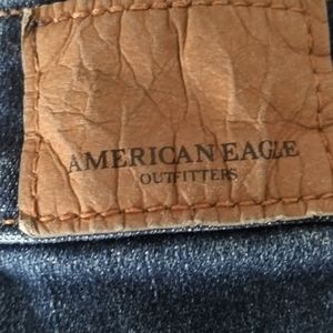 American Eagle Denim Short Shorts Next Level Shorts, Stretch washed look denim